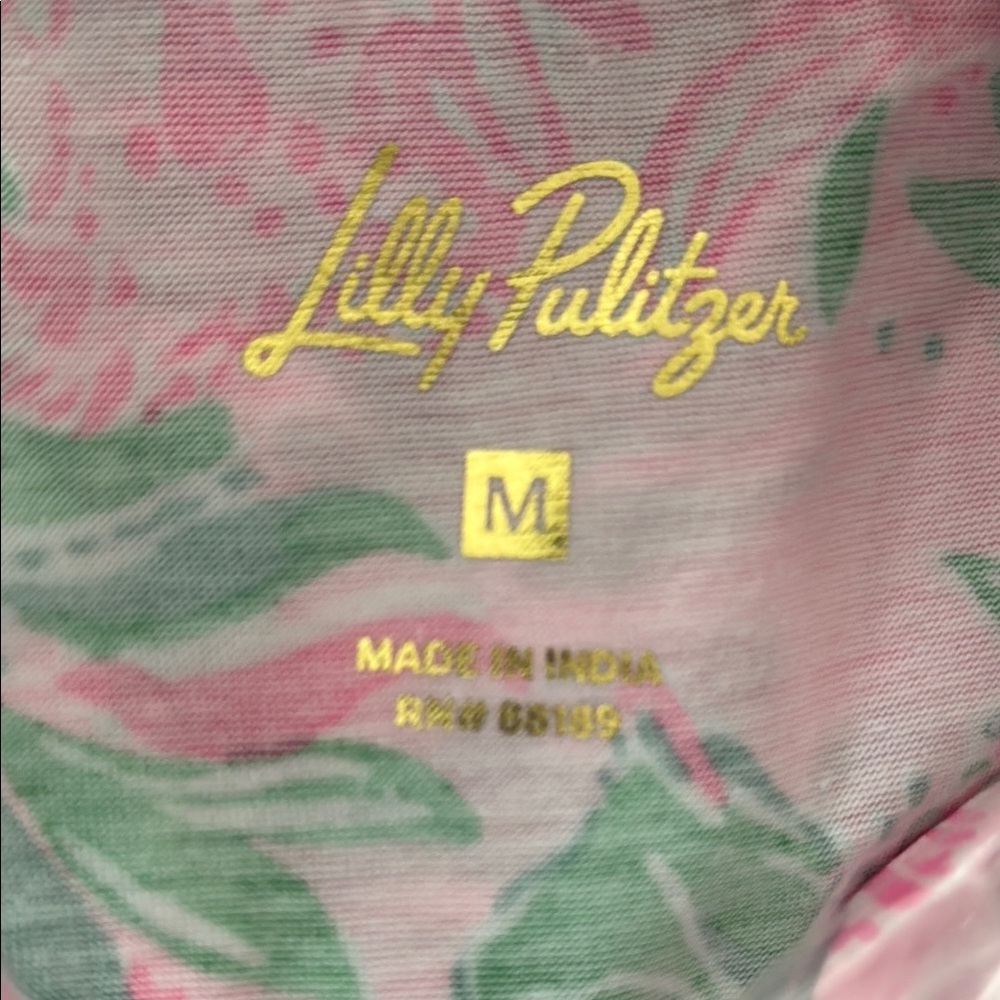 Lilly Pulitzer Pink and Green Floral Dress NWT size M - Picture 7 of 8